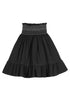 Mipounet Black Smocked Muslin Skirt